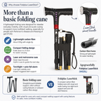 Agegracefully Foldplus LaserStick Smart Walking Stick (WS25L)