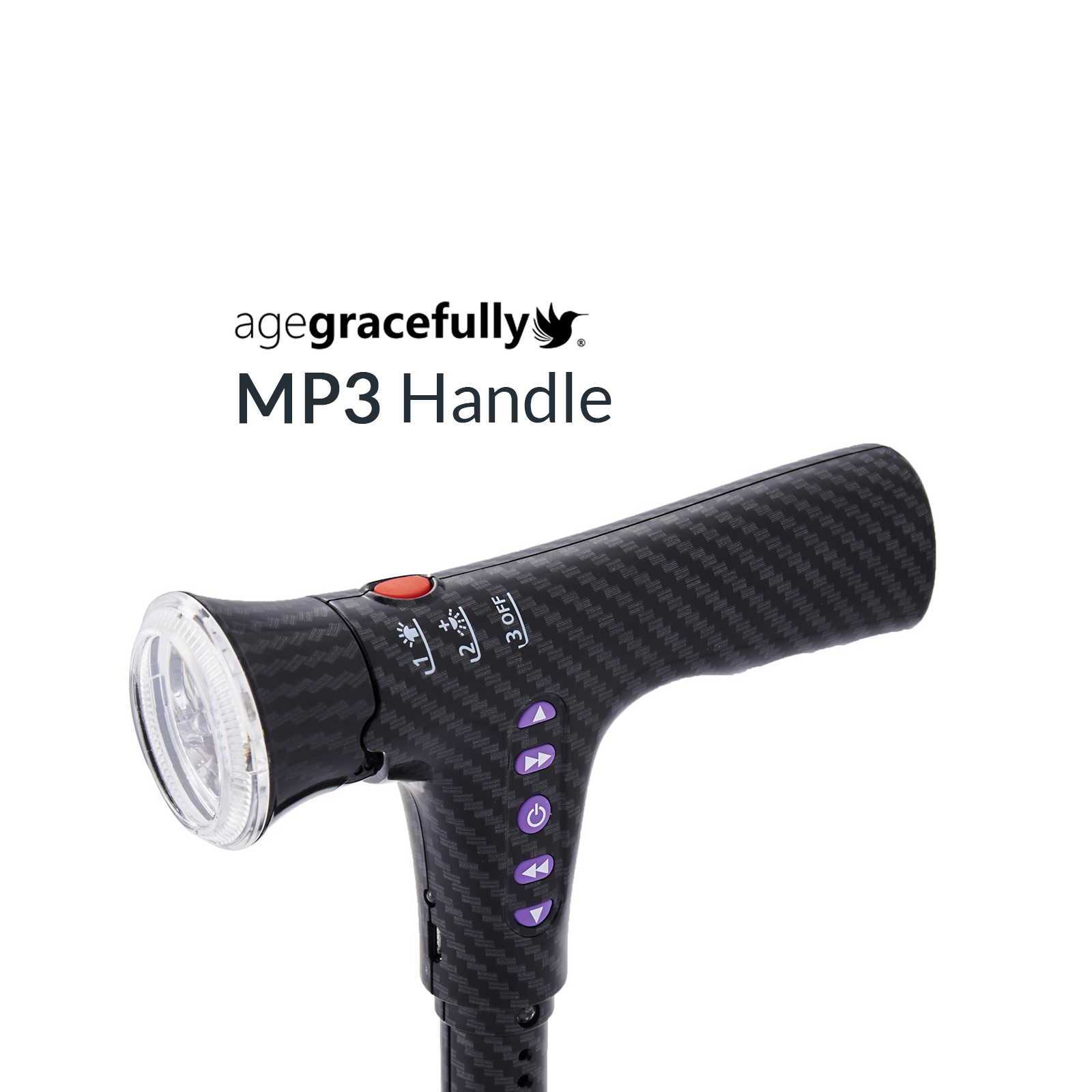 Agegracefully MP3 Handle for Smart Walking Stick Singapore