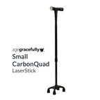 Agegracefully Small CarbonQuad LaserStick Smart Walking Stick Singapore
