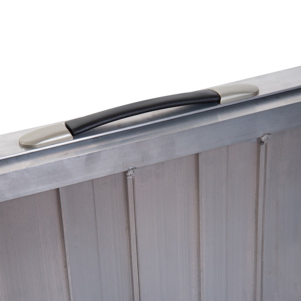 Lightweight Bifold Wheelchair Ramp  for seniors and elderly carrying handle zoon in view