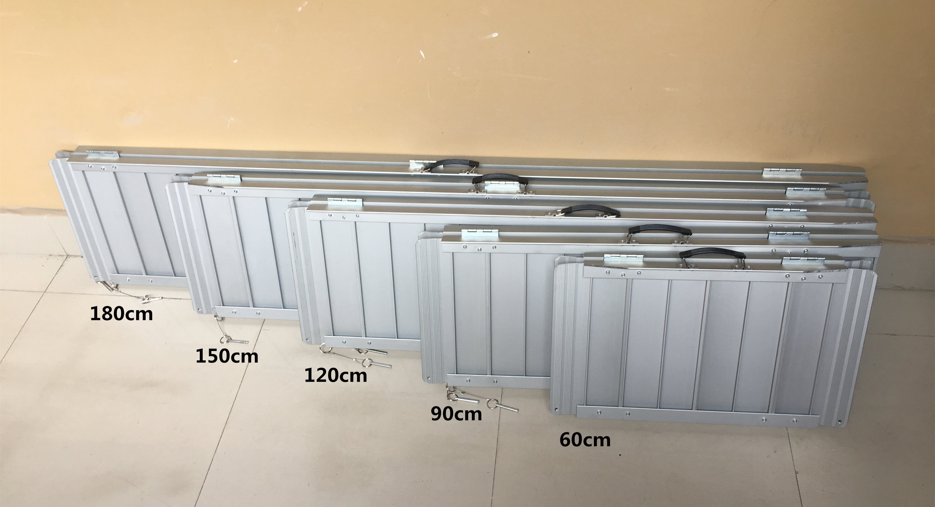 Lightweight Bifold Wheelchair Ramp  for seniors and elderly various sizes folded view