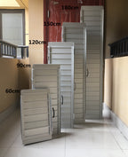 Lightweight Bifold Wheelchair Ramp  for seniors and elderly various sizes folded and vertical view