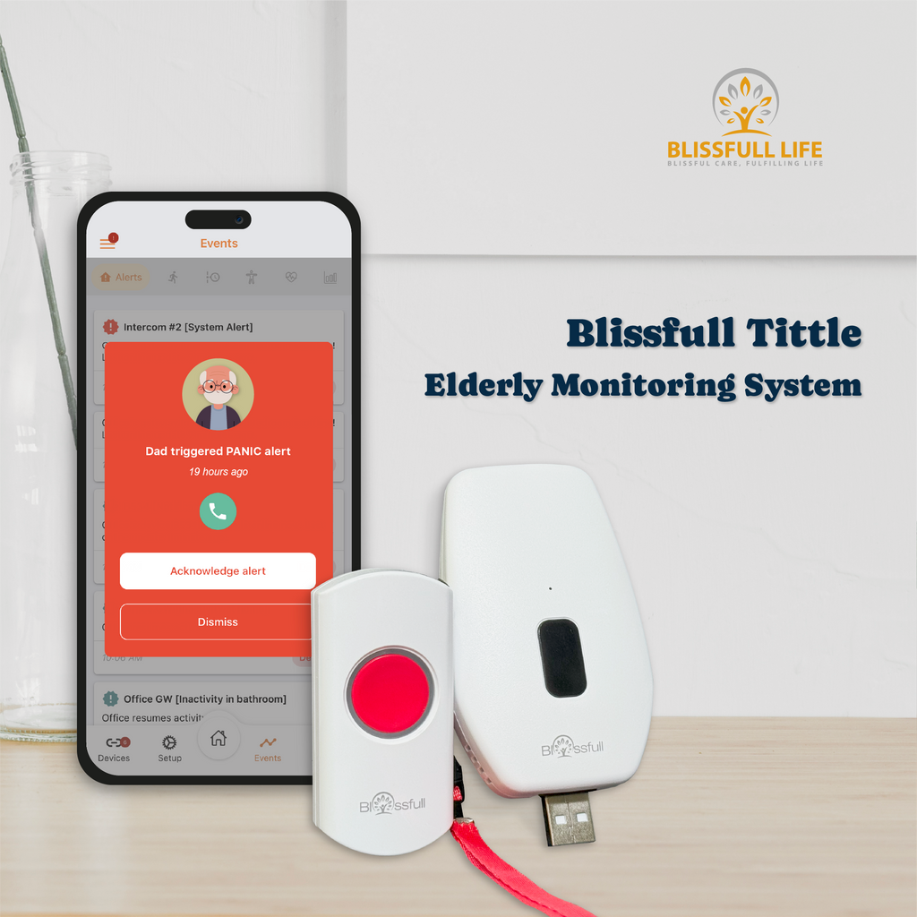 Blissfull Tittle Home Emergency Alert System Panic button for Seniors 