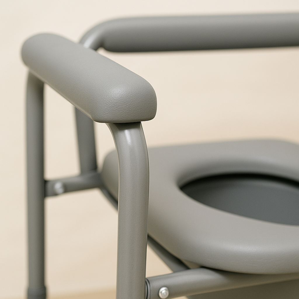 Driveon Deluxe Padded Commode Chair with Armrests [MOCK UP]