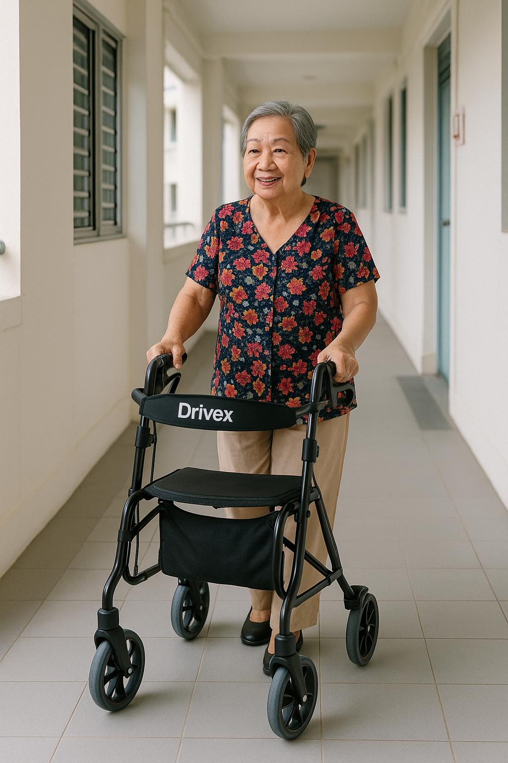 Drivex Lightweight Compact Rollator [MOCK UP]