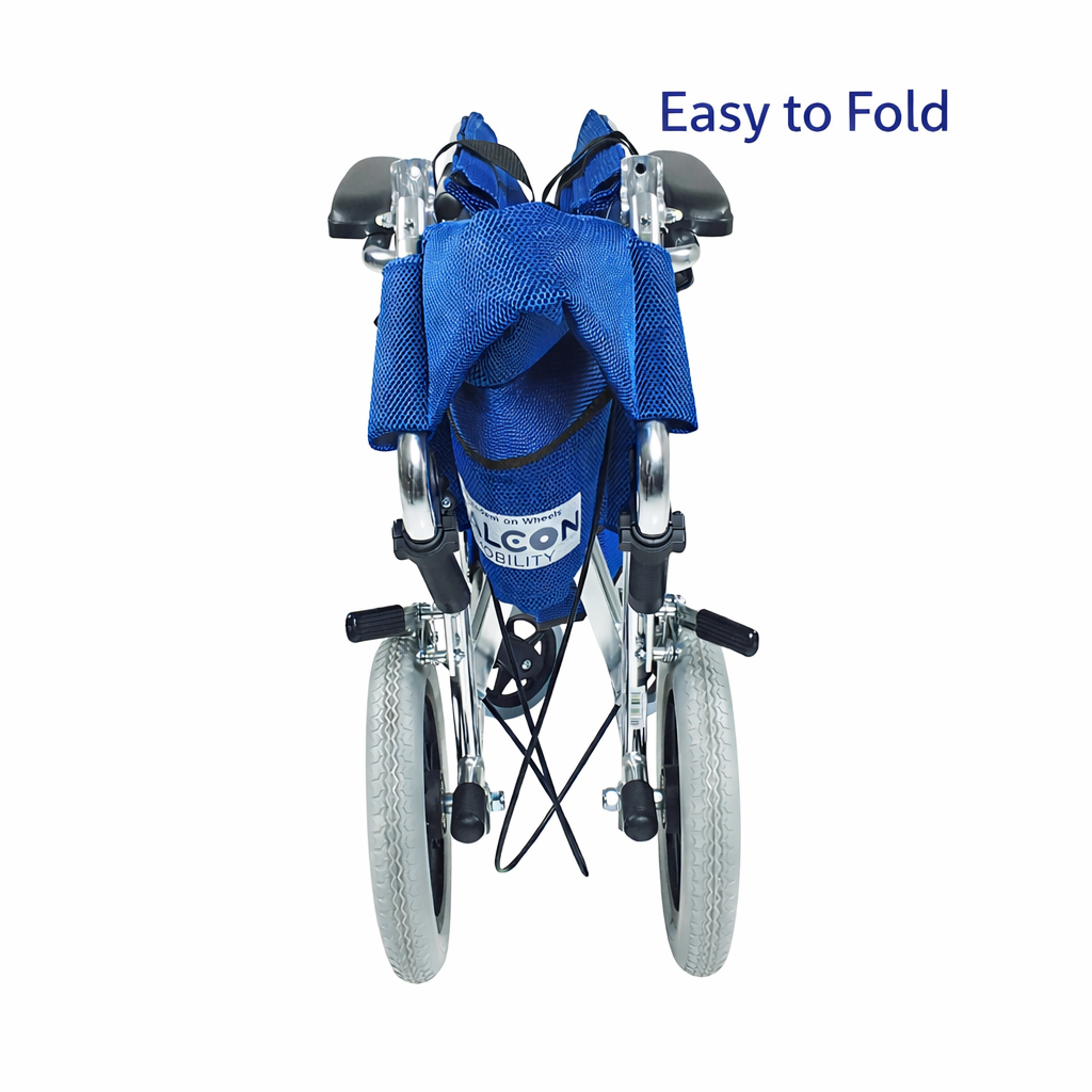 Elfigo Light weight aluminium Pushchair Easy to Fold Folded View