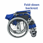 Elfigo Lightweight foldable aluminium Wheelchair fold down backrest Singapore