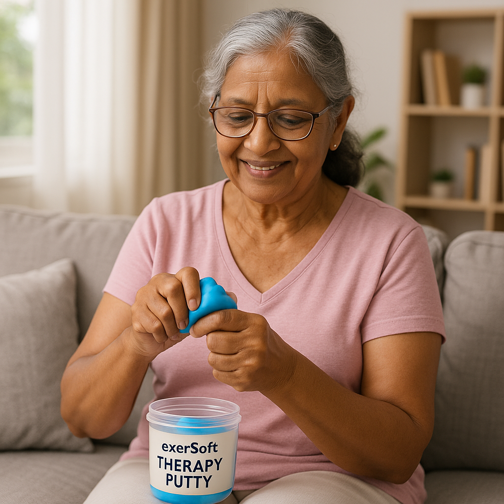 ExerSoft Therapy Putty Set – 4 Resistance Levels [MOCK UP]