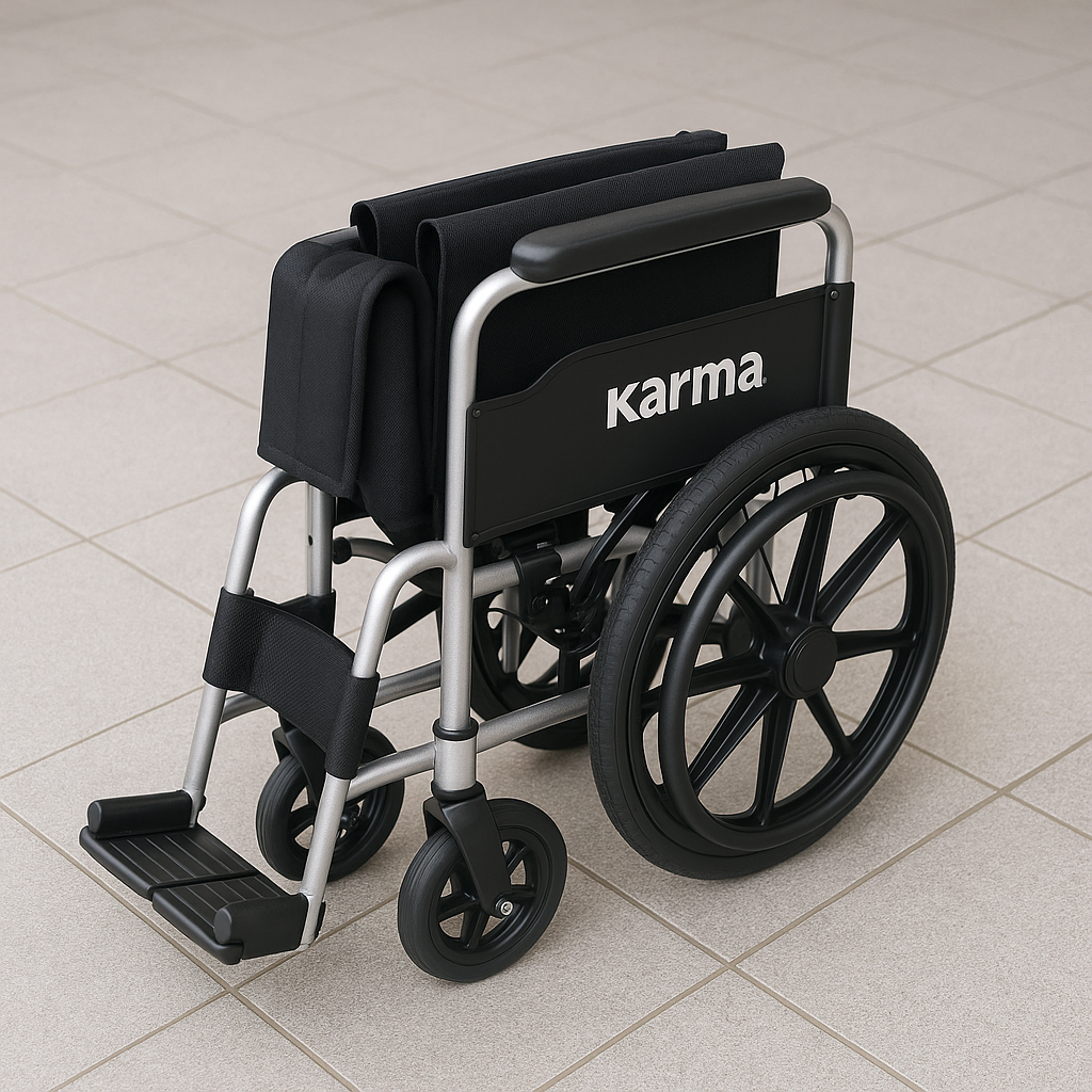 Karmax Foldable Lightweight Wheelchair – 18" Seat [MOCK UP]