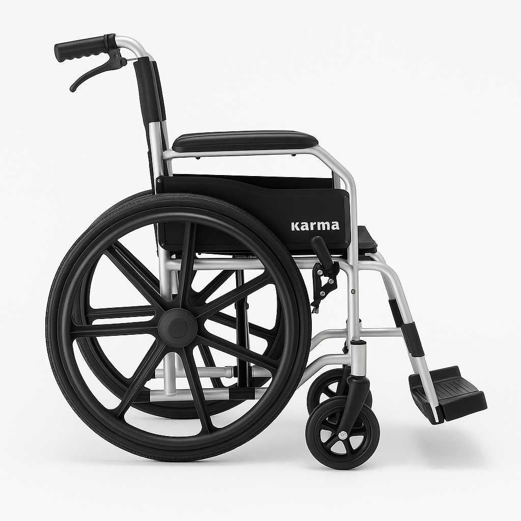 Karmax Foldable Lightweight Wheelchair – 18" Seat [MOCK UP]