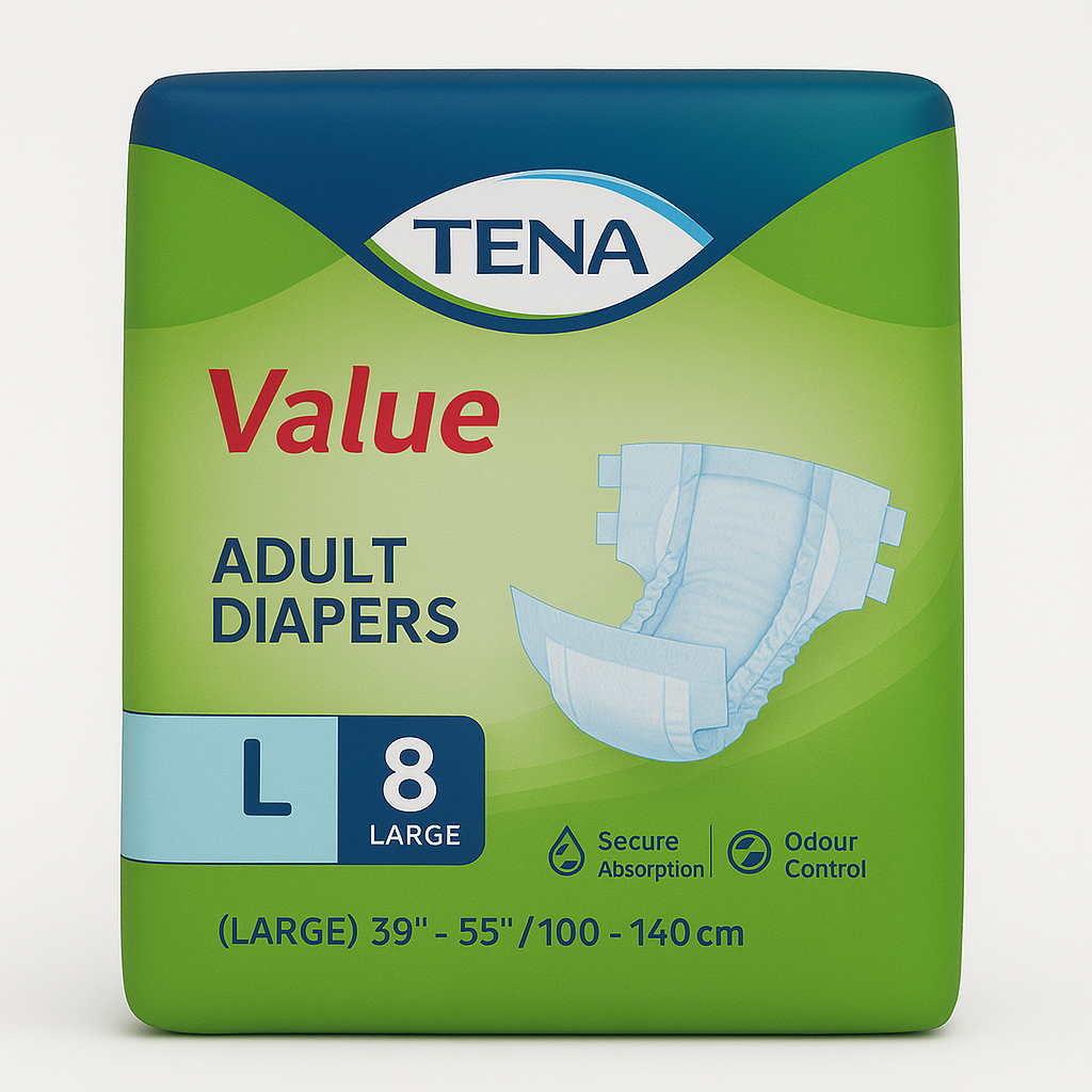 TANA Value Adult Diapers (Tape) – L8 [MOCK UP]