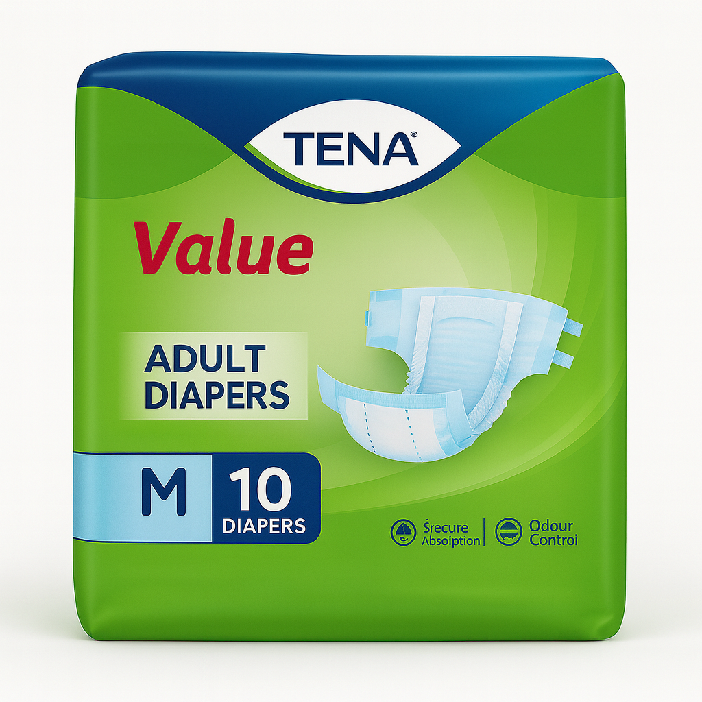 TANA Value Adult Diapers (Tape) – M10 [MOCK UP]