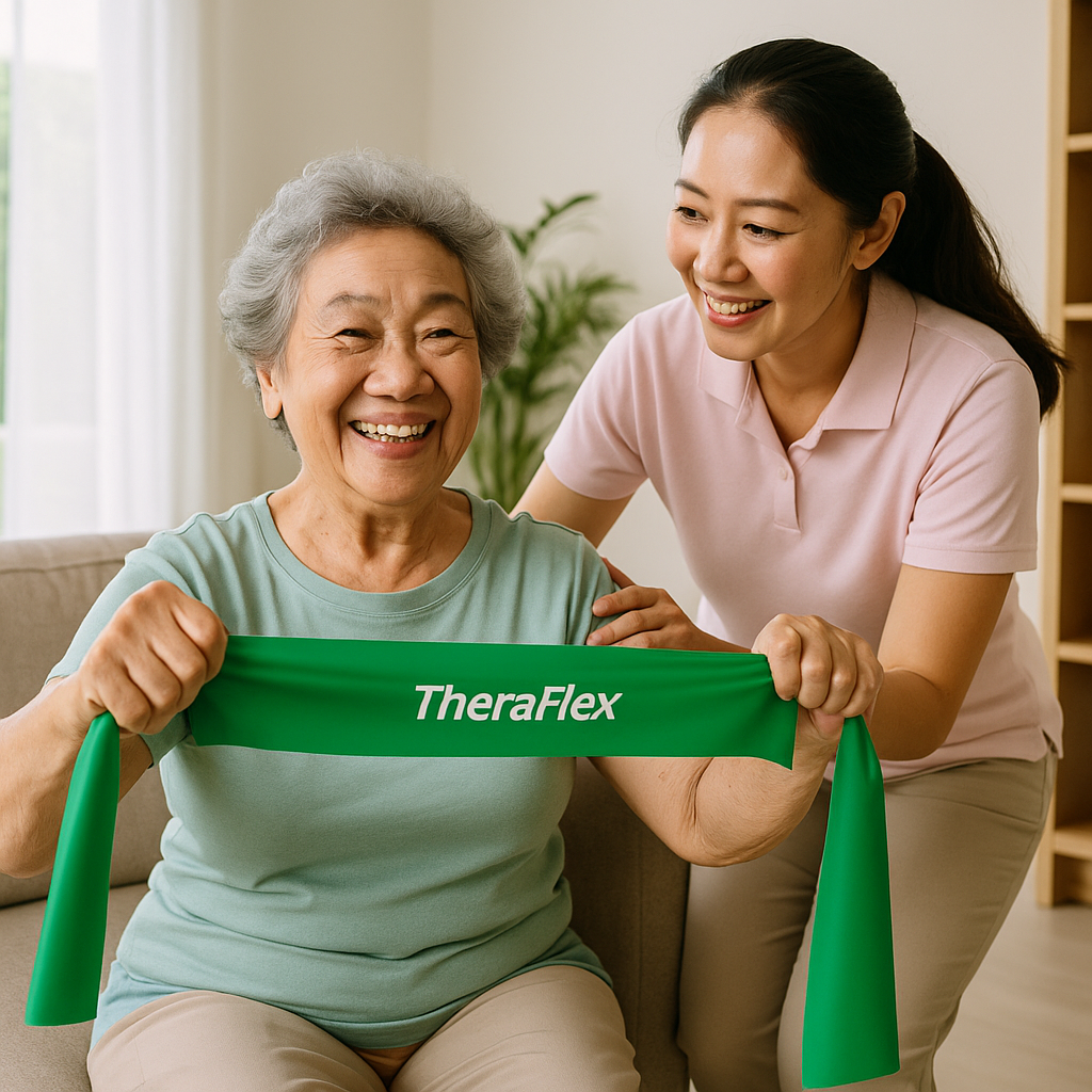 TheraFlex Resistance Band Set – Light to Extra Heavy [MOCK UP]