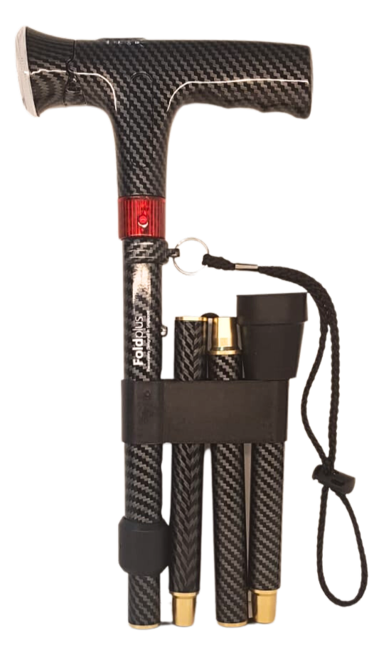 Agegracefully Foldplus Essential Smart Walking Stick Folded View 2