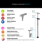 Agegracefully Foldplus Essential Smart Walking Stick Highlights