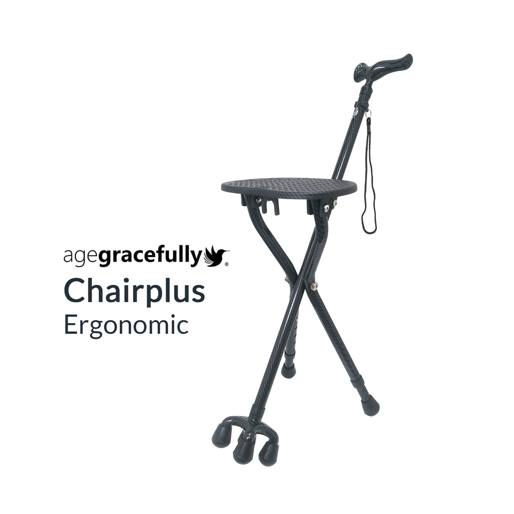 Agegracefully Chairplus Ergonomic Smart Walking Stick Singapore