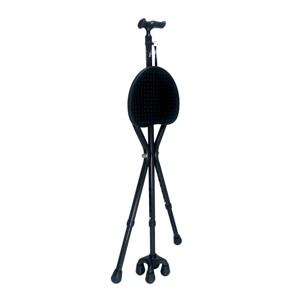 Agegracefully Chairplus Ergonomic Smart Walking Stick Folded