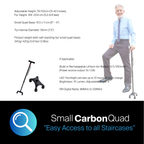 Agegracefully Small Carbon Quad Smart Walking Stick Singapore Product Specifications