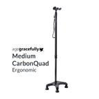 Agegracefully Ergonomic Medium CarbonQuad Smart Walking Stick Singapore