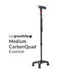 Agegracefully Essential Medium CarbonQuad Smart Walking Stick Singapore