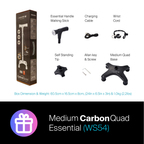 Agegracefully Essential Medium CarbonQuad Smart Walking Stick Box Contents