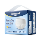 Woodswell Thin and Dry Adult Diaper Pants size M 10 pieces