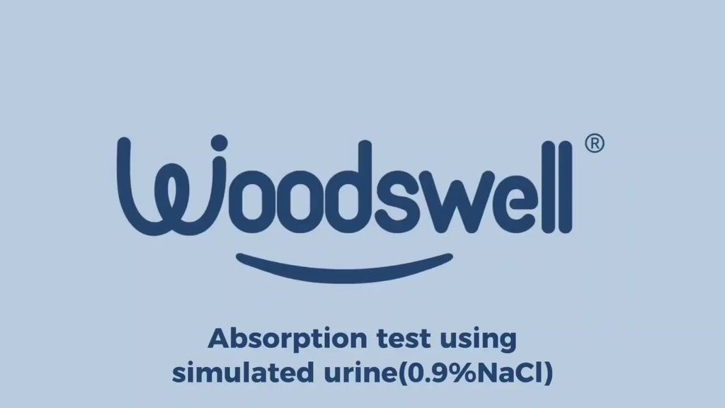Woodswell Adult Tape Diaper Absorption Test using Simulated Urine Video