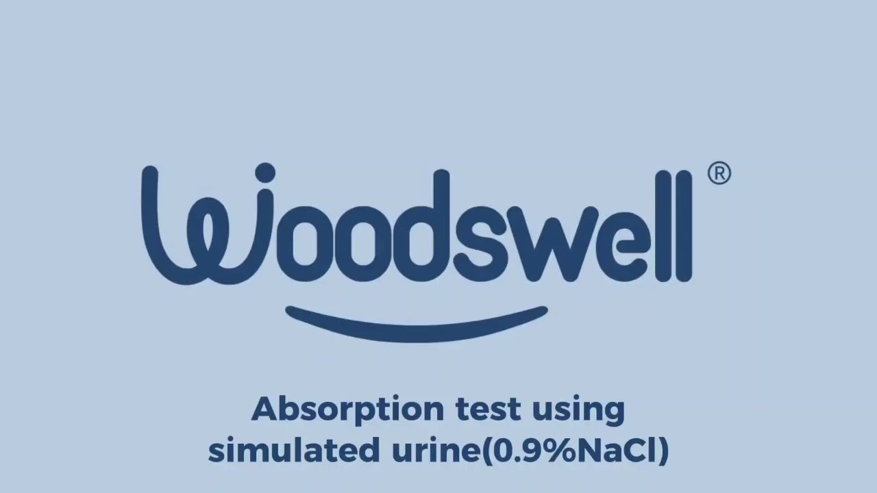 Woodswell Adult Tape Diaper Absorption Test using Simulated Urine Video