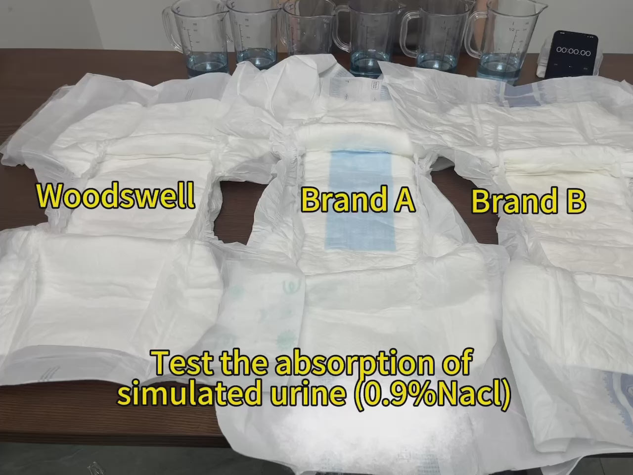 Woodswell Adult Diaper Absorbency Comparison